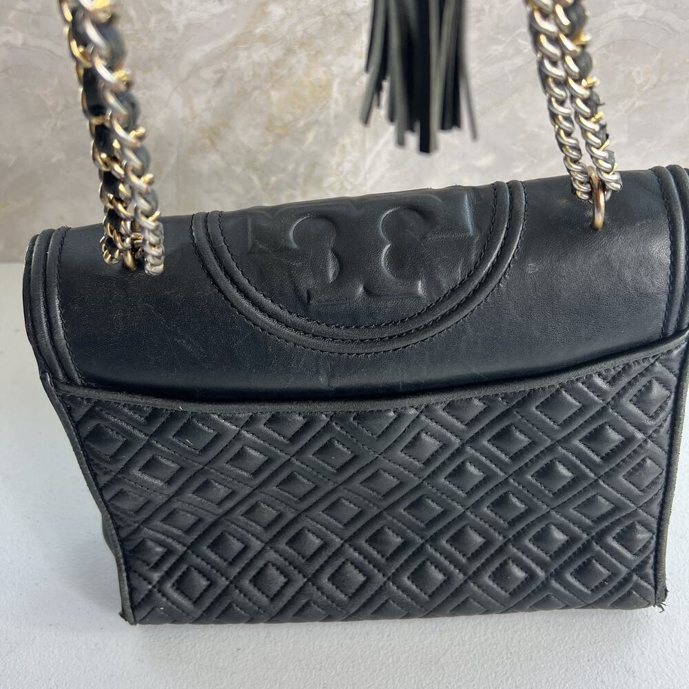 Tory Burch Convertible Shoulder Bag Fleming Convertible Quilted - Picture 9 of 16